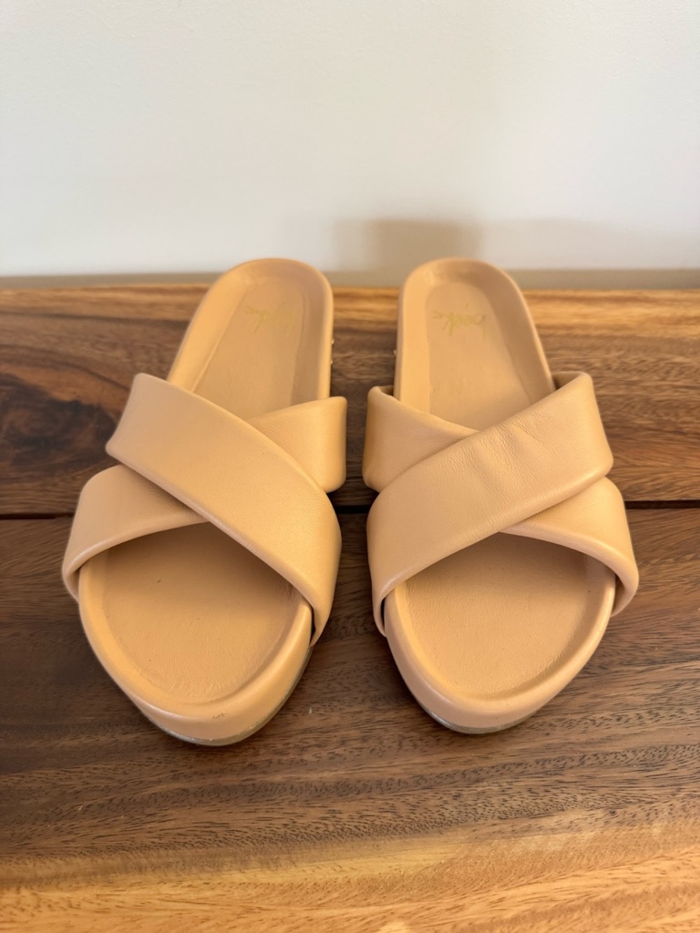 Beek Rhea Platform Cross-Strap Slide Sandals - Picture 3 of 7